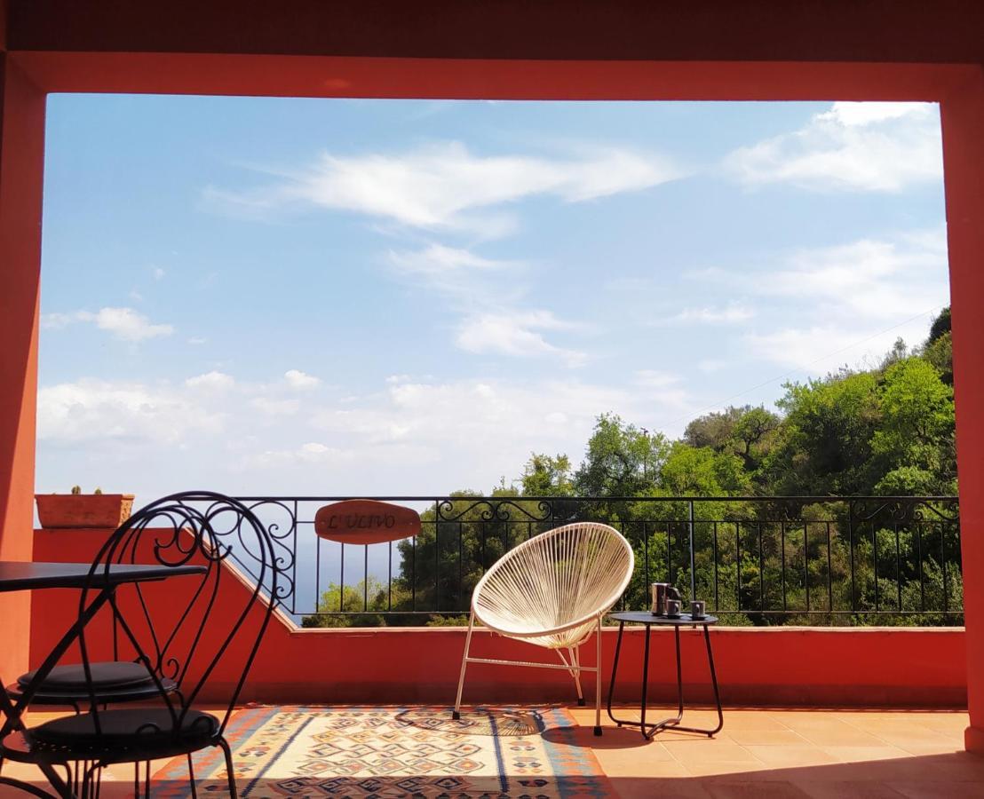Villa Vittorio - Splendid Panoramic Sea View Terrace Taormina Eksteriør billede
